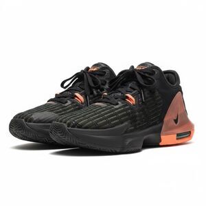 🏀 Nike LeBron Witness 6 Black/Orange Youth Basketball Sneakers 4.5Y
